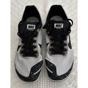 Nike Mens Zoom Rival D Track & Field White Spike Shoes Size 6.5 w/ Spikes & Tool